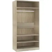 vidaXL Kleiderschrank Sonoma-Eiche 100x50x200 cm Holzwerkstoff