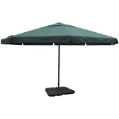vidaXL Sonnenschirm Aluminium Tragbarer Sonnenschirmständer Grün
