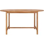 vidaXL Gartentisch 150x76 cm Massivholz Teak