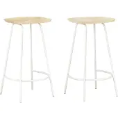 vidaXL Barhocker 2 Stk. Mango Massivholz