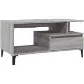 vidaXL Couchtisch Grau Sonoma 90x49x45 cm Holzwerkstoff