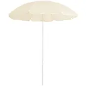 vidaXL Sonnenschirm mit Stahlmast Sandfarbe 180 cm