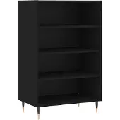 vidaXL Highboard Schwarz 57x35x90 cm Holzwerkstoff