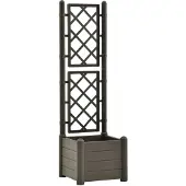 vidaXL Gartenpflanzer Mit Spalier Pp 43x43x142 Cm