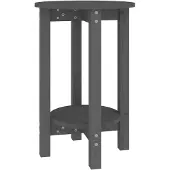vidaXL Couchtisch Grau Ø 40x60 cm Massivholz Kiefer
