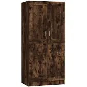 vidaXL Kleiderschrank Räuchereiche 82,5x51,5x180 cm Holzwerkstoff