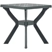 vidaXL Bistrotisch Grün 70x70x72 cm Kunststoff