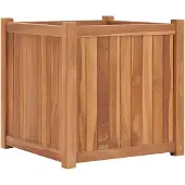vidaXL Hochbeet 50x50x50 cm Massivholz Teak
