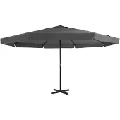 vidaXL Sonnenschirm mit Aluminium-Mast 500 cm Anthrazit