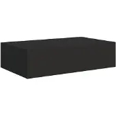 vidaXL - Wandregal - mit - Schublade - 40x23,5x10 - cm - MDF - schwarz