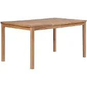 vidaXL Gartentisch 150x90x77 cm Massivholz Teak