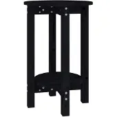 vidaXL Couchtisch Schwarz Ø 40x60 cm Massivholz Kiefer