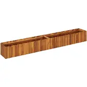 vidaXL Garten-Hochbeet 200x30x25 cm Massivholz Akazie