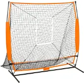 vidaXL Multisport-Übungsnetz Baseball Schwarz 174x76x158,5 cm