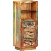 vidaXL Highboard 45x32x110 cm Altholz Massiv