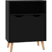 vidaXL Sideboard Hochglanz-Schwarz 60x30x72 cm Holzwerkstoff
