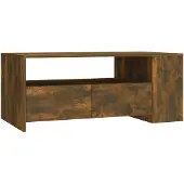 vidaXL Couchtisch Räuchereiche 102x55x42 cm Holzwerkstoff