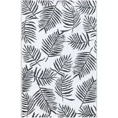 vidaXL Outdoor-Teppich ARAKIL Weiß und Schwarz 190x290 cm PP