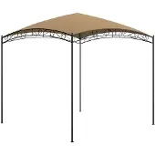 vidaXL Pavillon 3x3x2,65 m Taupe 180 g/m²