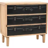 vidaXL Schubladenkommode Massivholz Tanne 80x36x75 cm