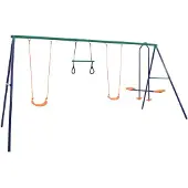 vidaXL Gymnastikringe Und 4 Sitze Für Schaukel