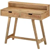 vidaXL Schreibtisch 100x45x90 cm Raues Massives Mangoholz