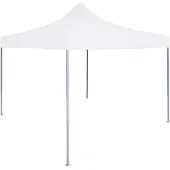 vidaXL Profi-Partyzelt Faltbar 3 x 3 m Stahl Weiß