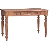 vidaXL Schreibtisch mit Schubladen 117x57x75 cm Altholz Massiv