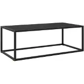 vidaXL Couchtisch Schwarz mit Schwarzem Glas 100x50x35 cm