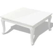 vidaXL Couchtisch 80x80x42 cm Hochglanz-Weiß
