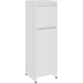 vidaXL Badezimmerschrank Weiß 30x30x95 cm Holzwerkstoff