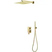 vidaXL Duschsystem Edelstahl 201 Golden