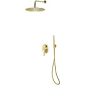 vidaXL Duschsystem Edelstahl 201 Golden