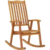 vidaXL Schaukelstuhl Massivholz Akazie