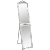 vidaXL Standspiegel Silbern 50x200 cm