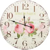 vidaXL Vintage Wanduhr Blumen 60 cm