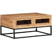 vidaXL Couchtisch 90x60x40 cm Massivholz Akazie