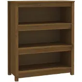 vidaXL Bücherregal Honigbraun 80x35x97 cm Massivholz Kiefer