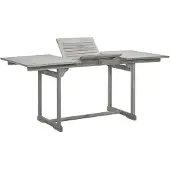 vidaXL Garten-Esstisch (120-170)x80x75 cm Massivholz Akazie