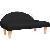 vidaXL Hundebett Schwarz 70x52x30 cm Stoff