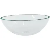 vidaXL Waschbecken Glas 50x37x14 cm Transparent