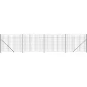 vidaXL Maschendrahtzaun mit Bodenflansch Anthrazit 2x10 m
