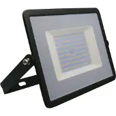 V-TAC VT-40101 100 W SMD-LED-Flutlicht, schwarzes Gehäuse – kaltweiß 6500 K, E-Serie, ultraflach, IP65 – Artikelnummer 215966