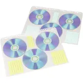 Hama CD-ROM Index Sleeves, 60 Disks, Transparent, Kunststoff