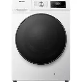 Hisense WDQA8014EVJM, Frontlader, Freistehend, Weiß, Links, Schwarz, Drehregler, Berührung