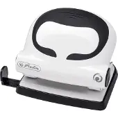 Herlitz 50025411, Schwarz, Weiß, Schwarz, Metall, Kunststoff, Gummi, 8 cm