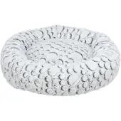 Trixie Bett Mila - weiß-grau - ø 60 cm