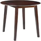 vidaXL Esstisch Klappbar Rund MDF Braun