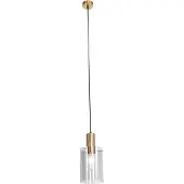 QAZQA Schicke Hängelampe aus Messing mit Rauchglas inkl WLAN A60 Vidra