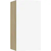 vidaXL TV-Schrank Weiß Sonoma-Eiche 30,5x30x60 cm Holzwerkstoff